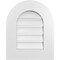 Ekena Millwork Round Top Surface Mount PVC Gable Vent: Functional, w/ 3-1/2"W x 1"P Standard Frame, 16"W x 20"H GVPRT16X2001SF - alternate 1